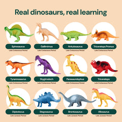 PLAYVIBE gift-ready dinosaur set ideal for birthdays and learning play