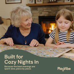 PlayVibe puzzle board four drawers prevent missing pieces during play