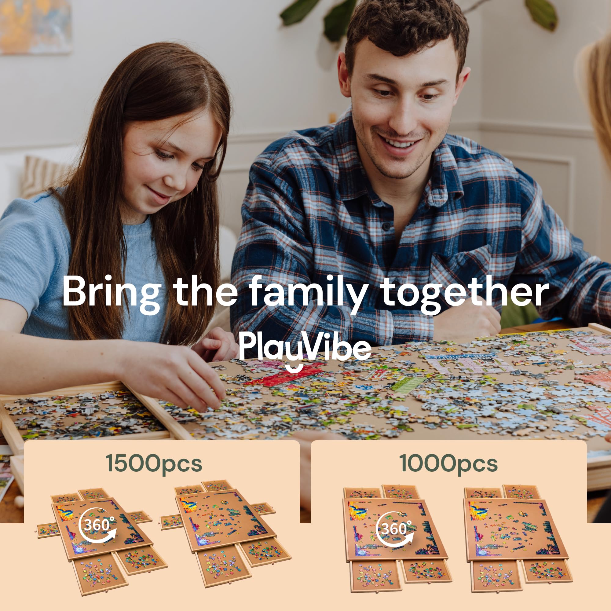 PlayVibe winter ready puzzle board for cozy indoor use