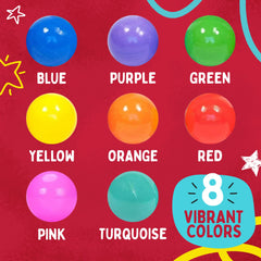 Playz blue ball pit ball showing 2.1-inch size for safe play