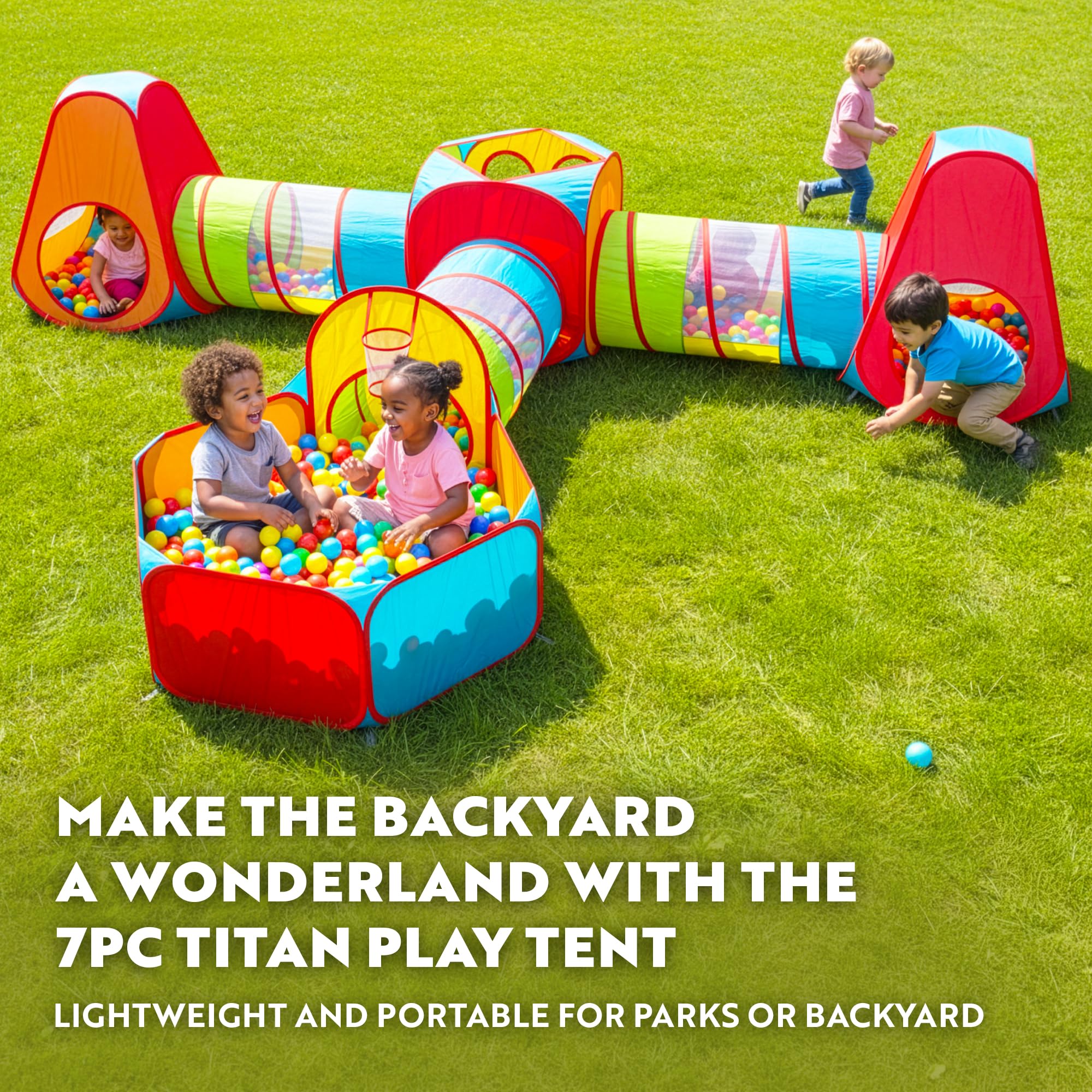 Playz ball pit area designed for sensory play and creative exploration.
