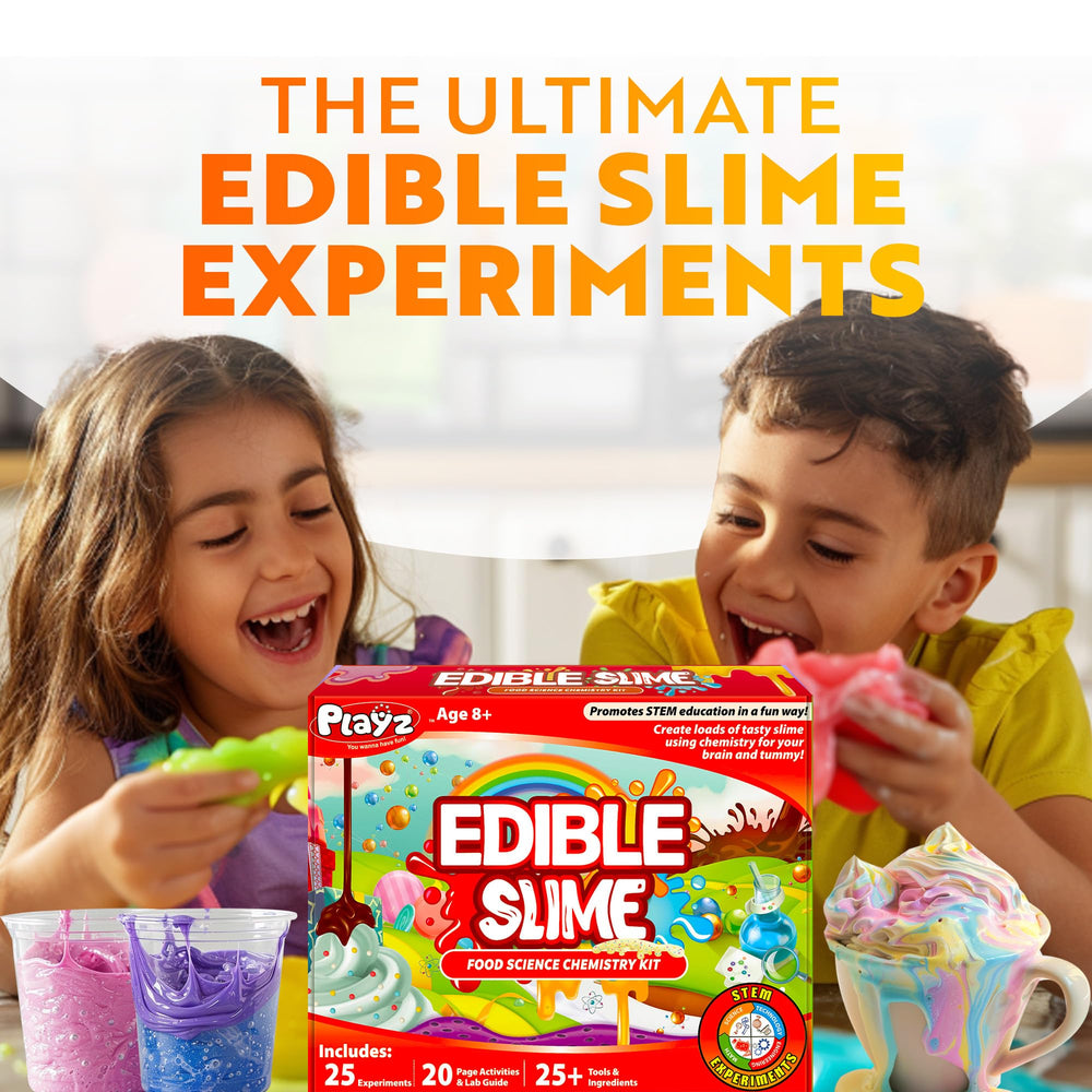 Playz edible slime kit lab guide and activities page for guided exploration