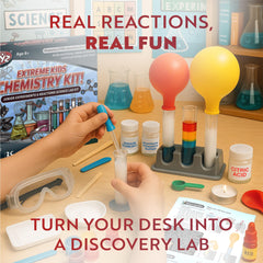 Playz Extreme Chemistry Set density stacks reveal colorful measurement lessons