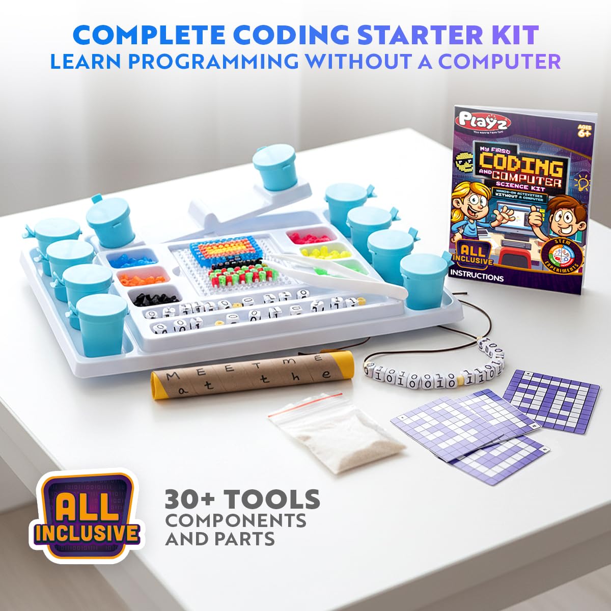 Playz sorting race activity teaches sequence and logic skills