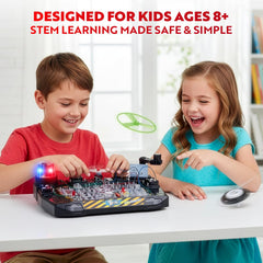 Playz instruction manual pages guide budding engineers through circuits.