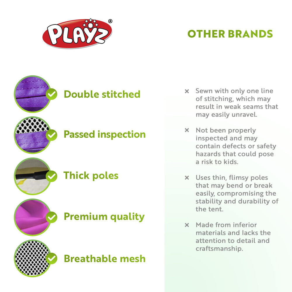 Playz interchangeable pieces enable quick reconfiguration