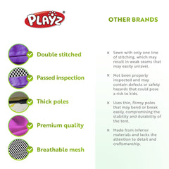 Playz interchangeable pieces enable quick reconfiguration