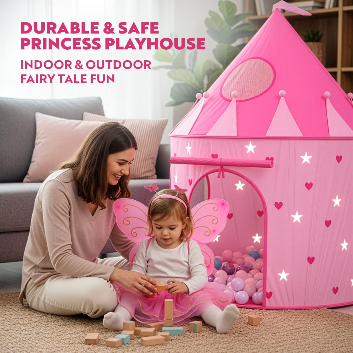 Playz carrying case keeps the foldable tent organized for travel