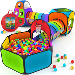 Playz rainbow ball pit tent for indoor or outdoor play, spark imaginative exploration.