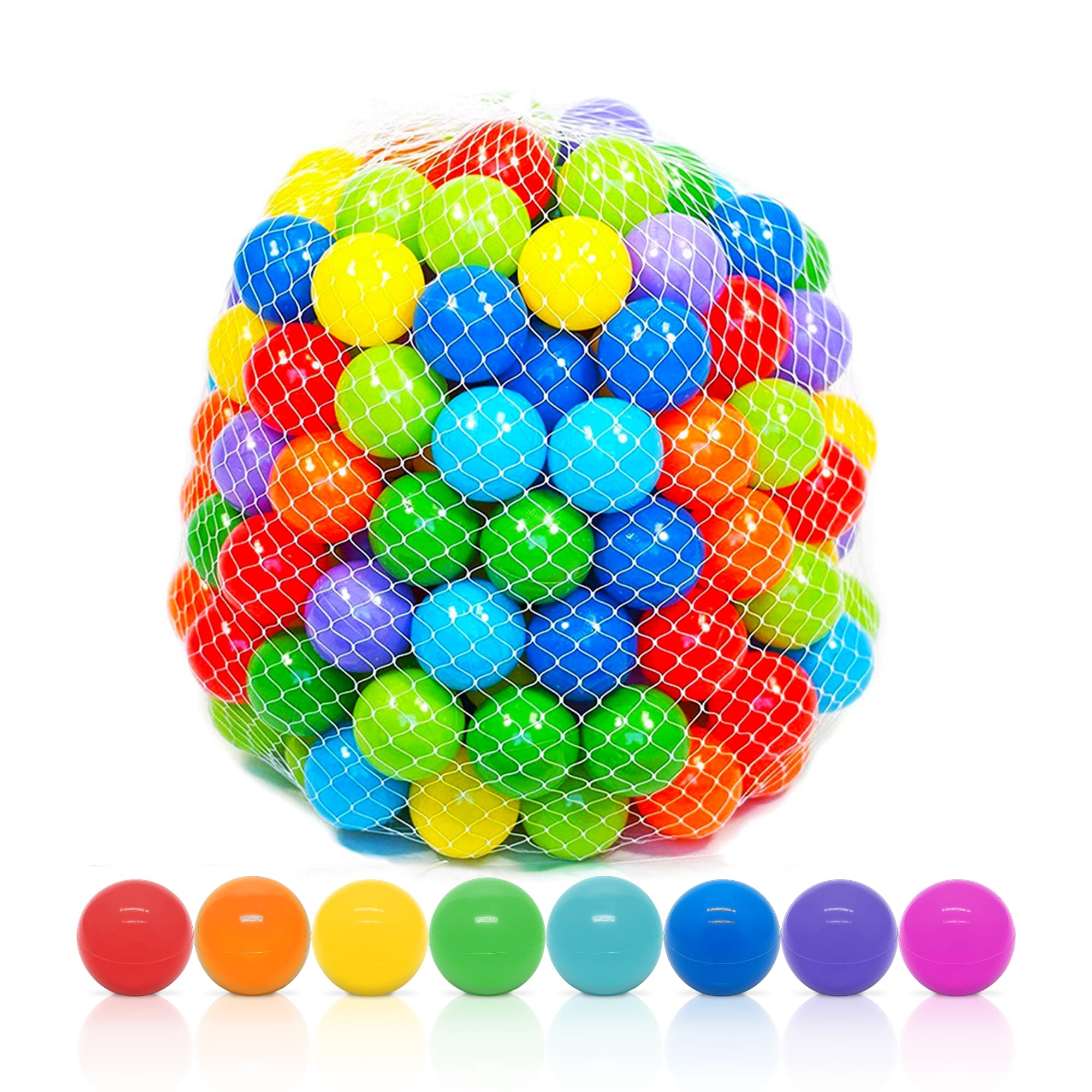 Playz blue mini ball pit ball for safe, colorful play and sensory exploration