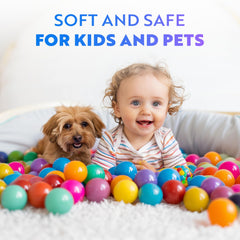 Playz red mini ball pit ball enhances tumbling and stacking games