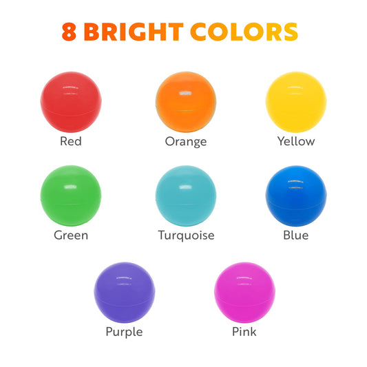 Playz yellow mini ball pit ball supports visual tracking and active play