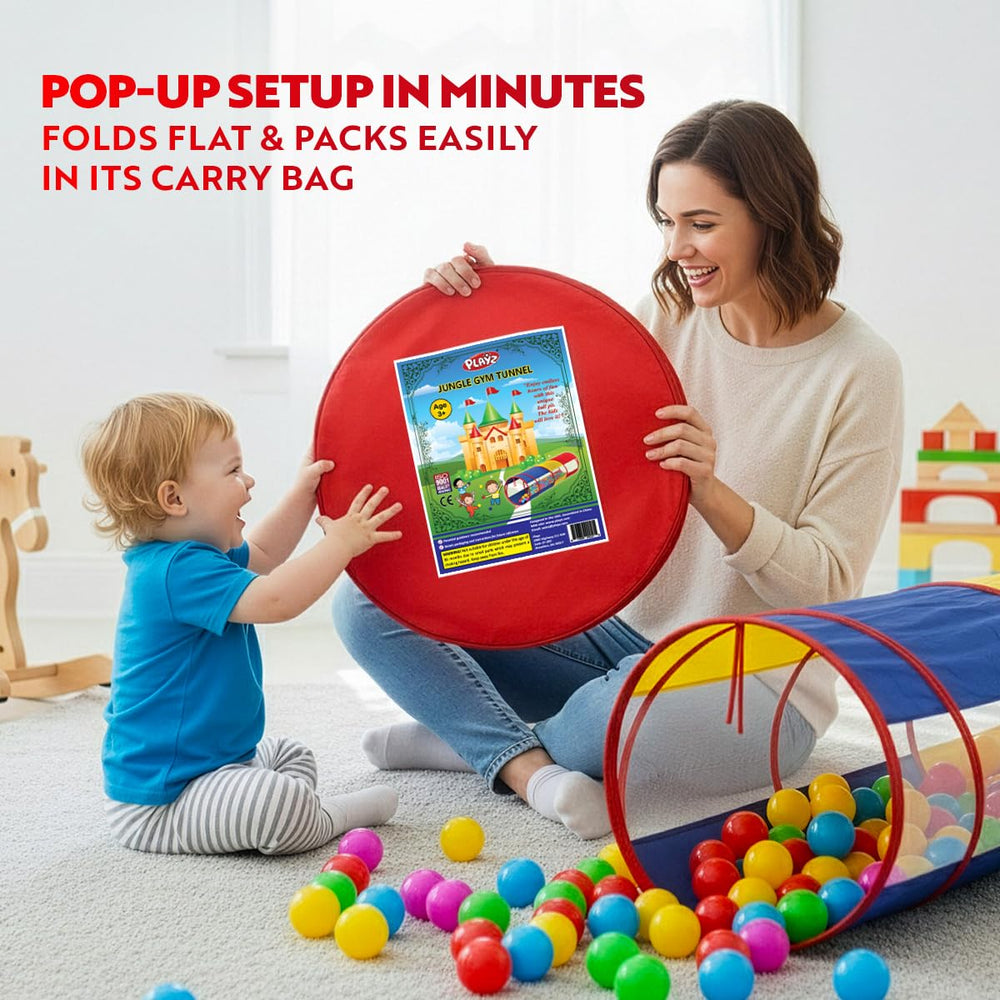 Playz tunnel as a gift idea for birthdays and holidays.