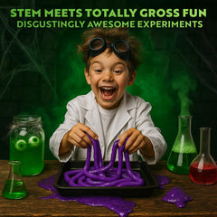 Playz zombie poop experiment tools help kids explore gels and polymers safely.