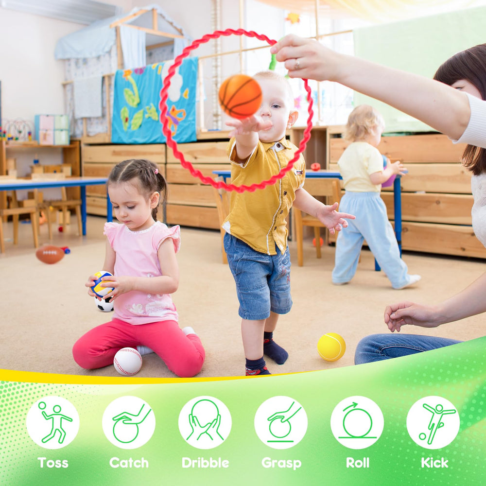 PlayZap soft basketball, gentle for indoor and outdoor toddler play