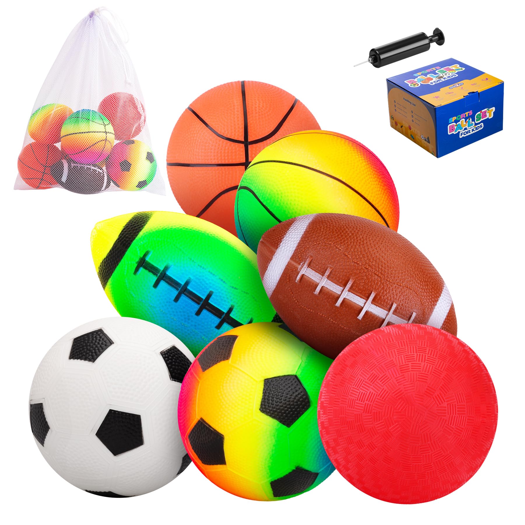 PlayZap 7-piece soft-ball set playground balls for toddlers and kids, ideal for indoor play
