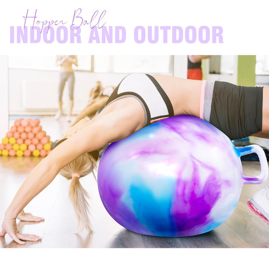 PlayZap adult 28-inch hopper ball with inflatable shell for outdoor fun.