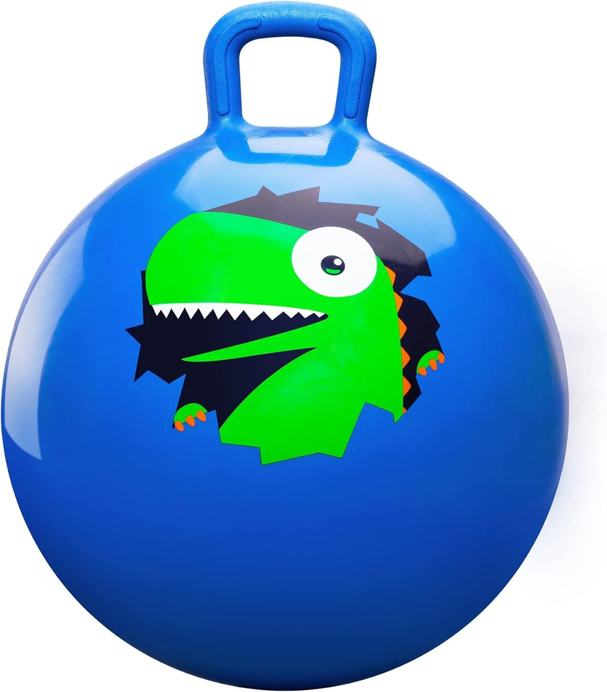 PlayZap hopper ball blue, 20-inch diameter, ideal for outdoor play and hopping.