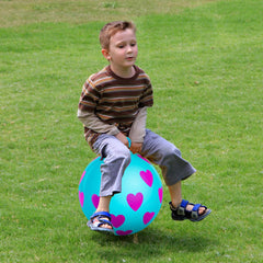 PlayZap hopper ball ready for storage after quick deflation.