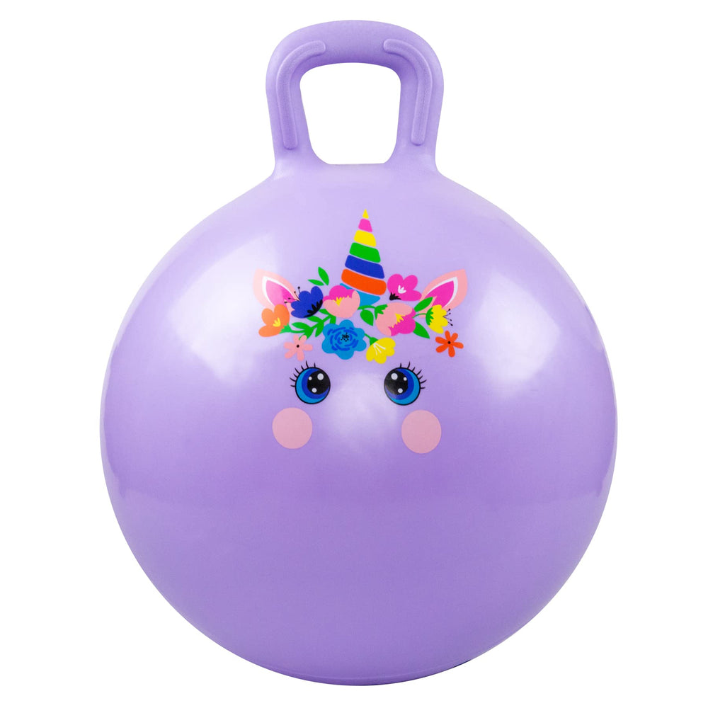 PlayZap hopper ball with handle offers secure grip for safe indoor and outdoor play