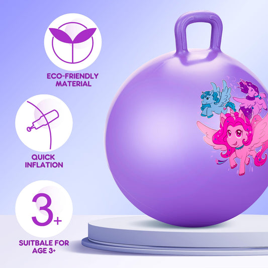 PlayZap hopper ball inflates quickly with included pump.