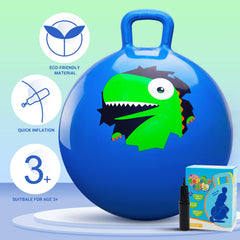 PlayZap Hopper Ball during outdoor play supports balance and coordination.