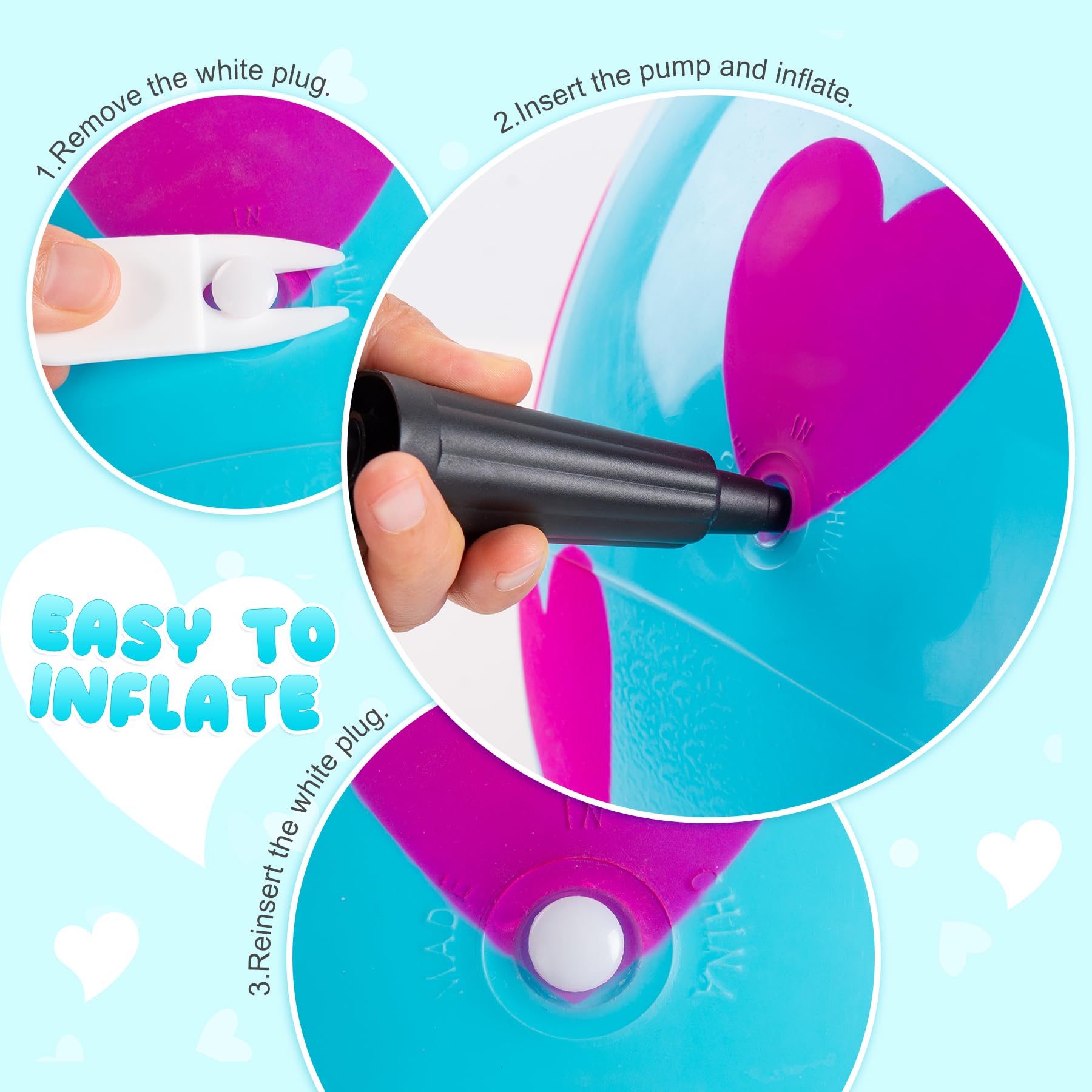 PlayZap hopper ball leak-proof valve to keep inflation longer.