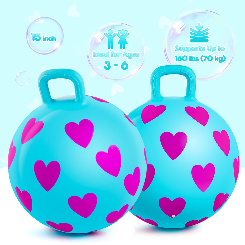 PlayZap hopper ball puncture-proof PVC for durable play.