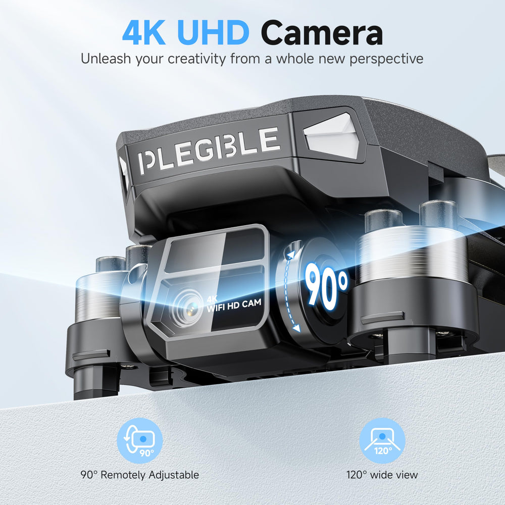 PLEGBLE PL511 drone with brushless motors ensures stable flight.