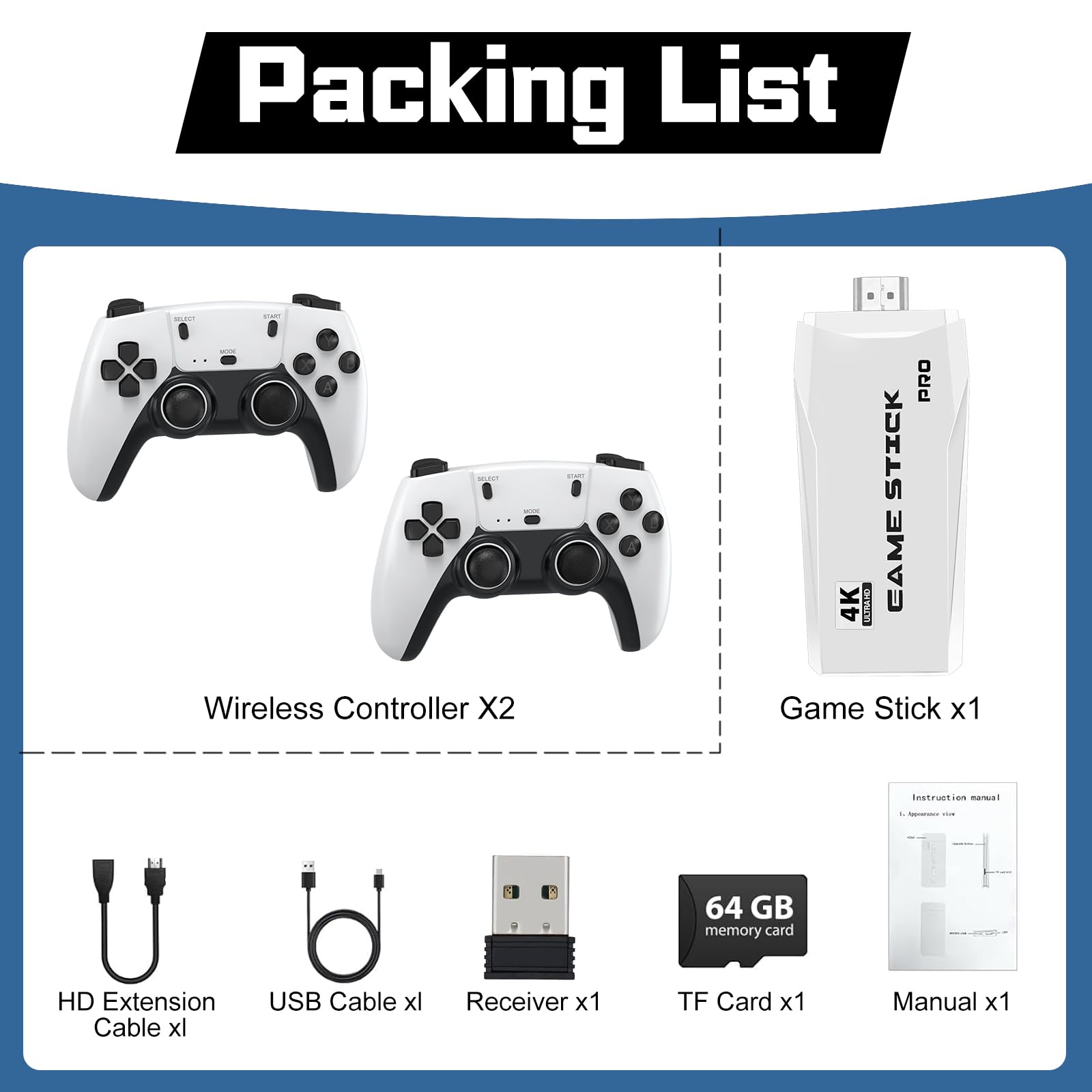 Plestudent New Retro Game Console portable-design for easy transport