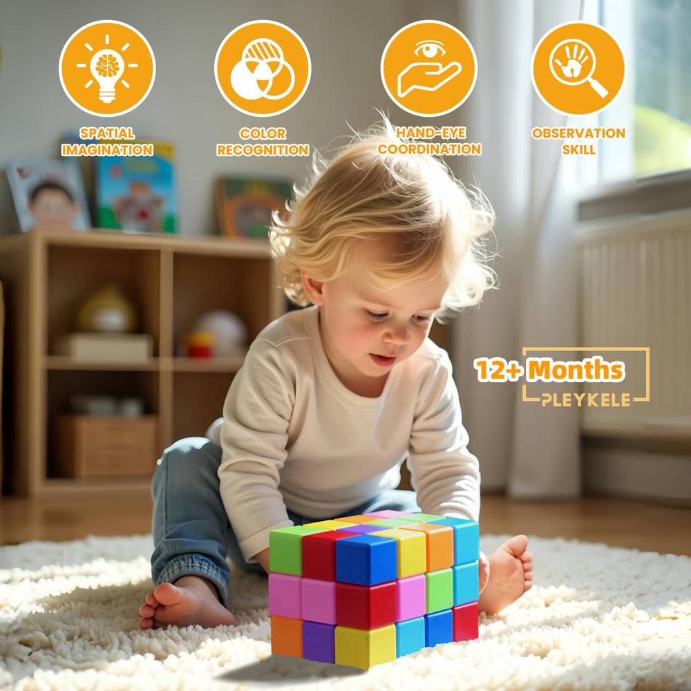 Pleykele durable ABS plastic blocks withstand daily use with smooth edges