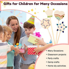 Pllieay Princess Wands Kit easy decoration for holidays and themed celebrations