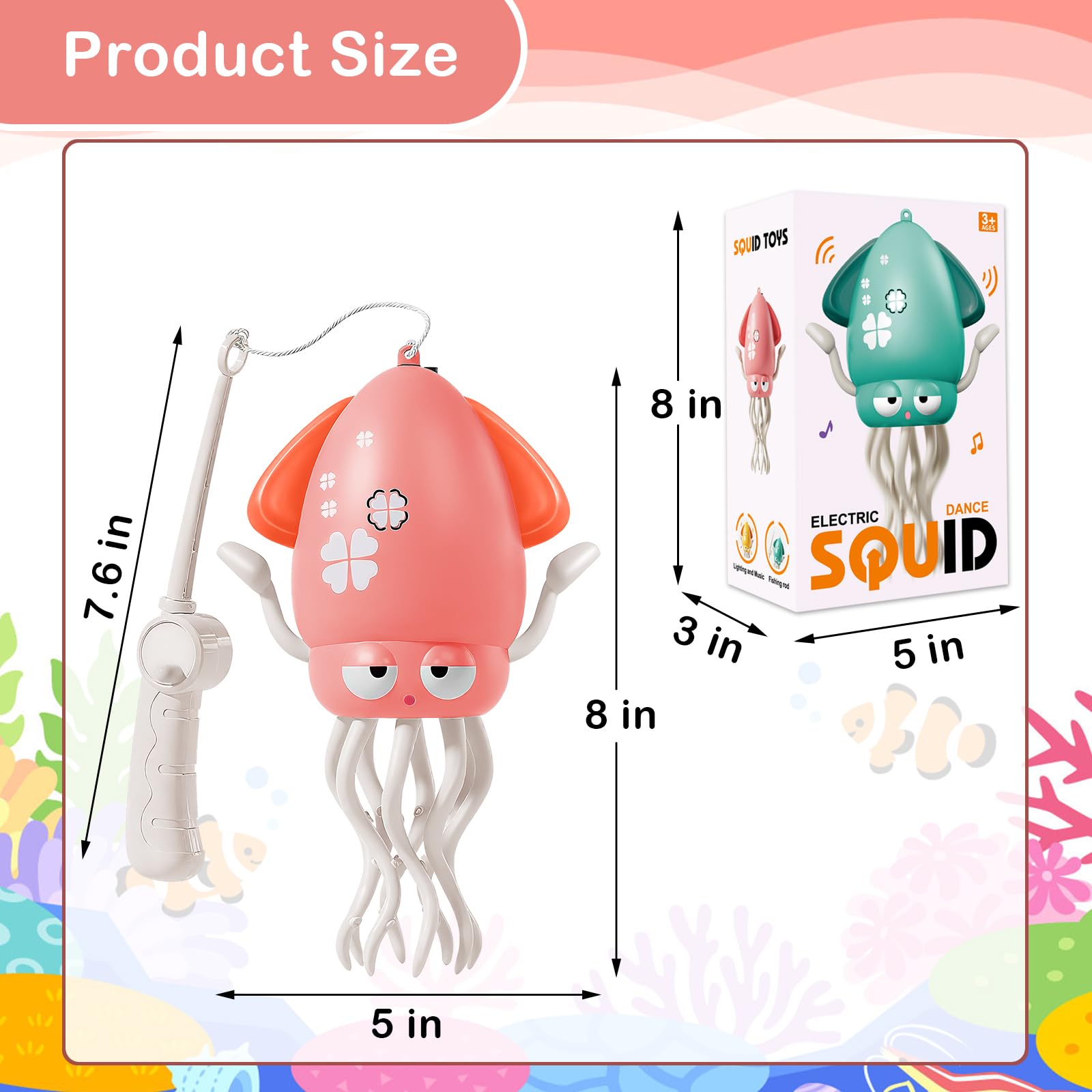 Plnmlls Dancing Octopus Toy easy-grip design supports tiny hands during exploration.