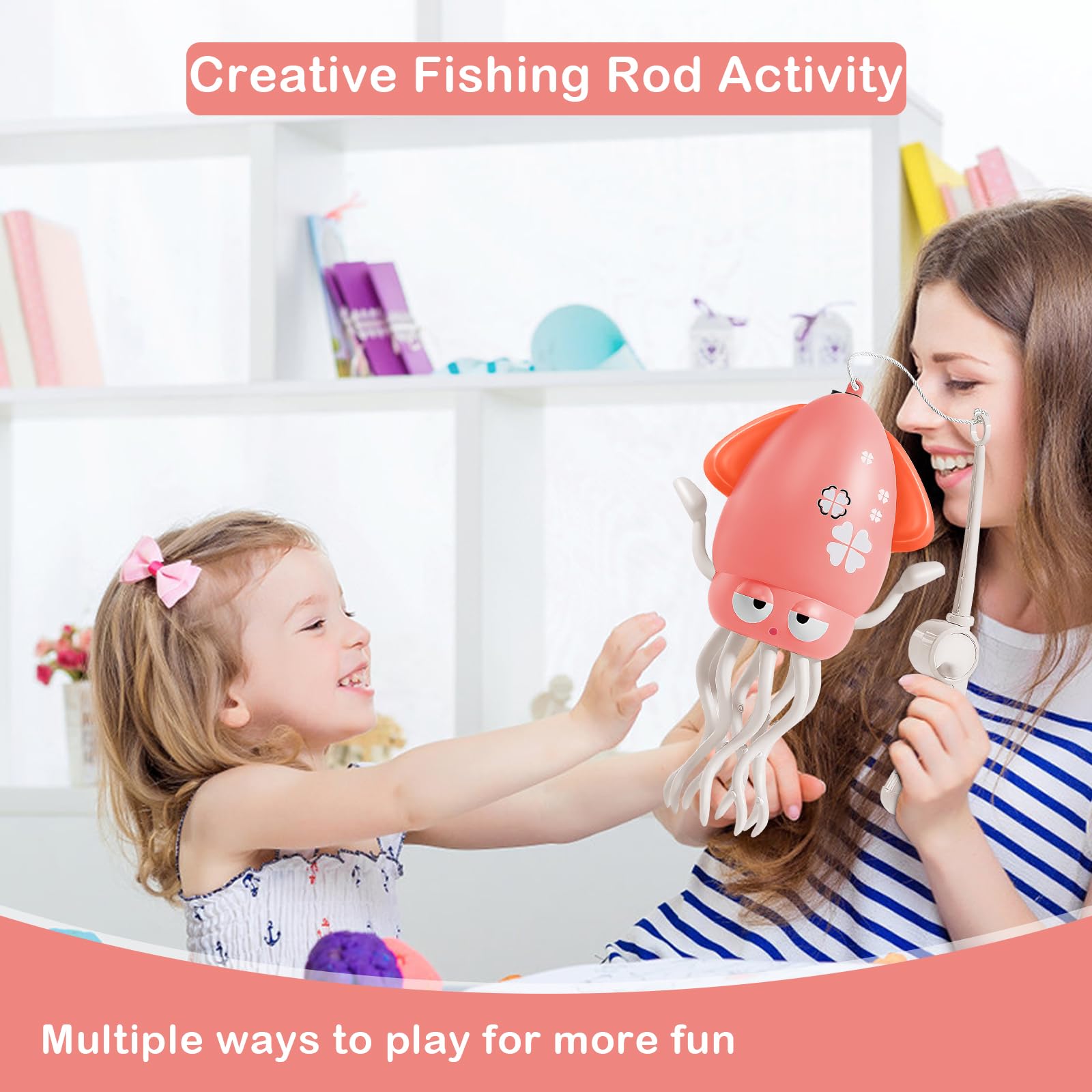 Plnmlls Dancing Octopus Toy soft-crinkle tentacles excite tactile exploration.