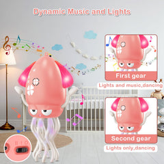 Plnmlls Dancing Octopus Toy tummy-time use promotes neck and back engagement.