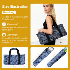 Ploomi blue carrying bag ready for travel and family game nights.