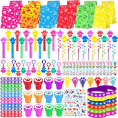 PLOUGVI Paw Crazy Straws with paw prints, ideal for party drinks.