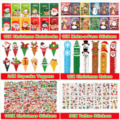 PLOUGVI stocking stuffers set with bright holiday toys.