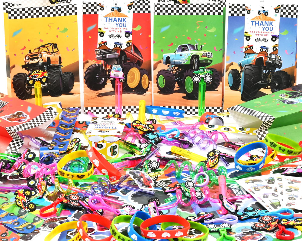 PLOUGVI truck crazy straws for sipping fun during celebrations.