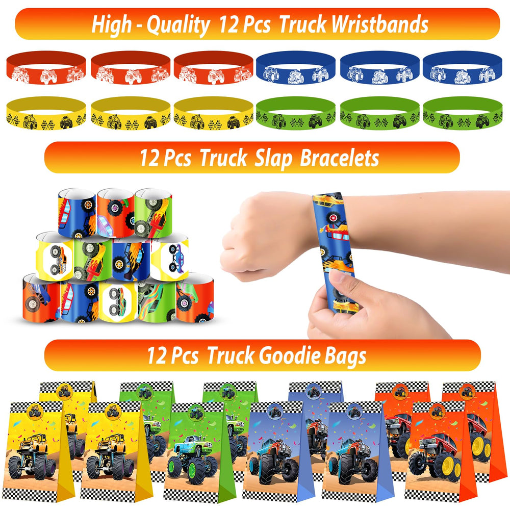 PLOUGVI truck treat bags help organize favors.
