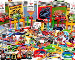 PLOUGVI crazy straws add sipping fun at race car themed parties.