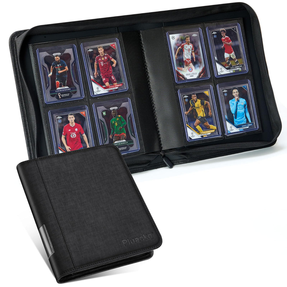 Pluackg Toploader Card Binder cover front shows premium design for important card storage
