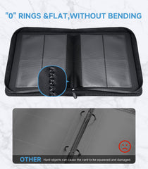 Pluackg Toploader Card Binder side-loading pockets simplify access
