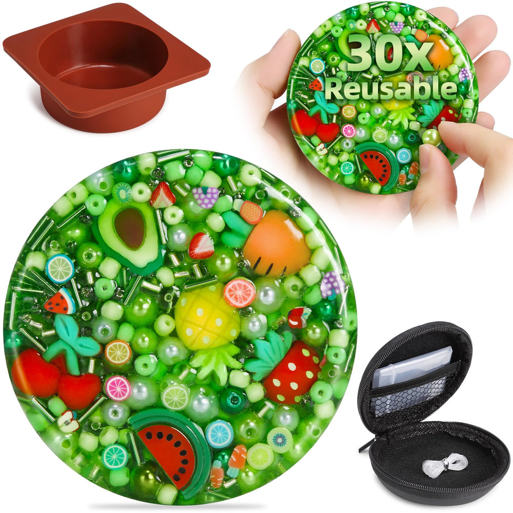 PLUMIA Picky Fidget Pad with mold for durable, reusable stress-relief sessions.