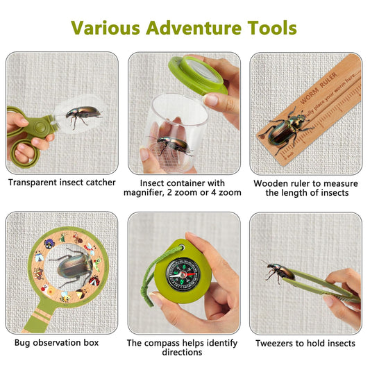 Plunack extendable butterfly net for active garden play.