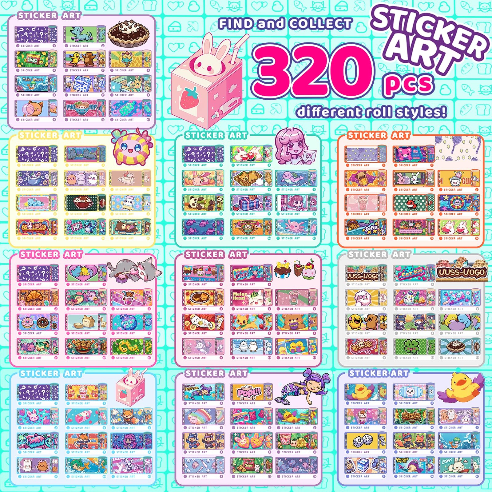 Plunack restickable stickers for easy redesigns on notebooks and bottles