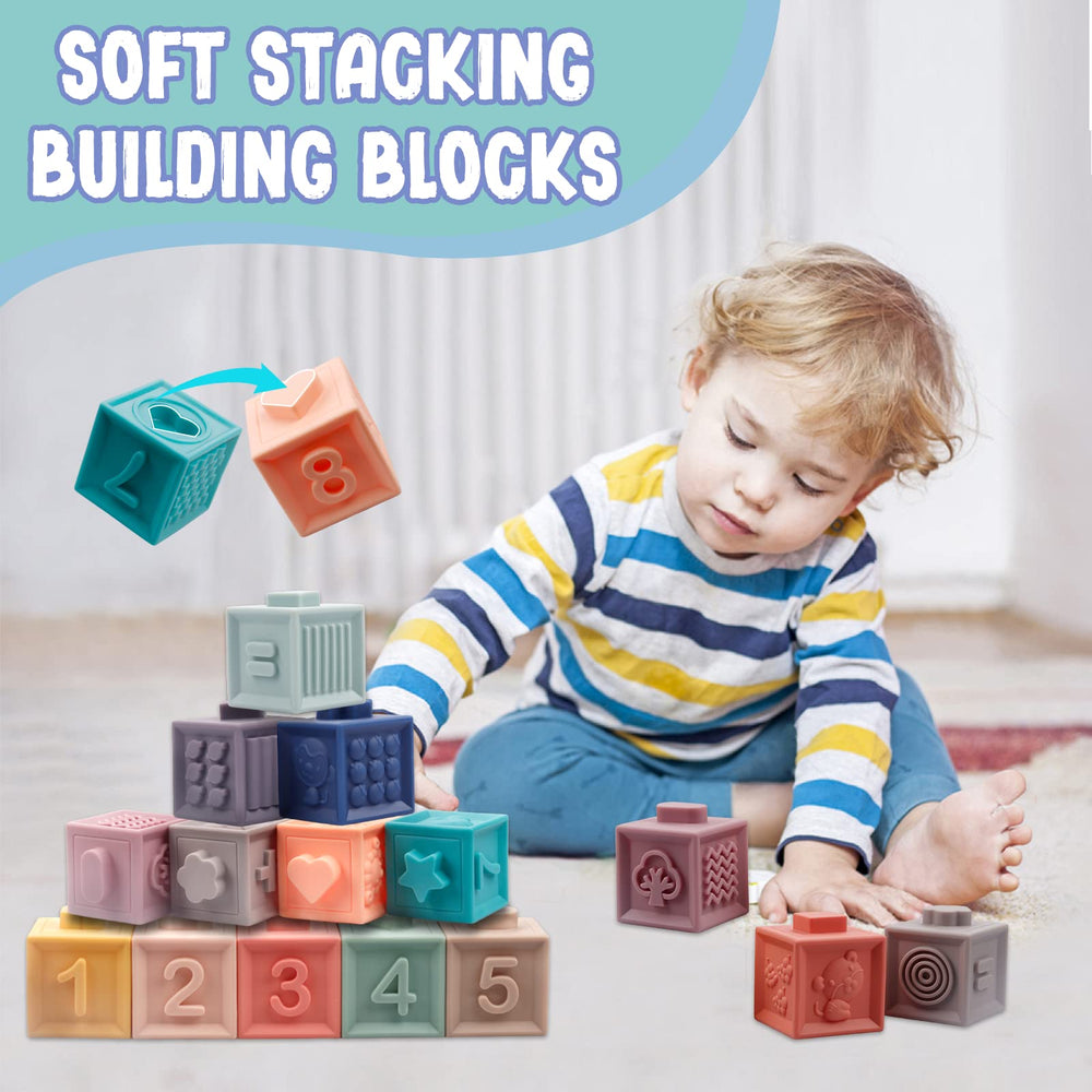 Plunack silicone teething toy safe for bath time and gripping.
