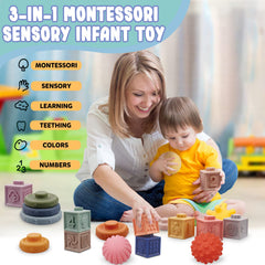Bright colors on Plunack toys spark sensory play and curiosity.