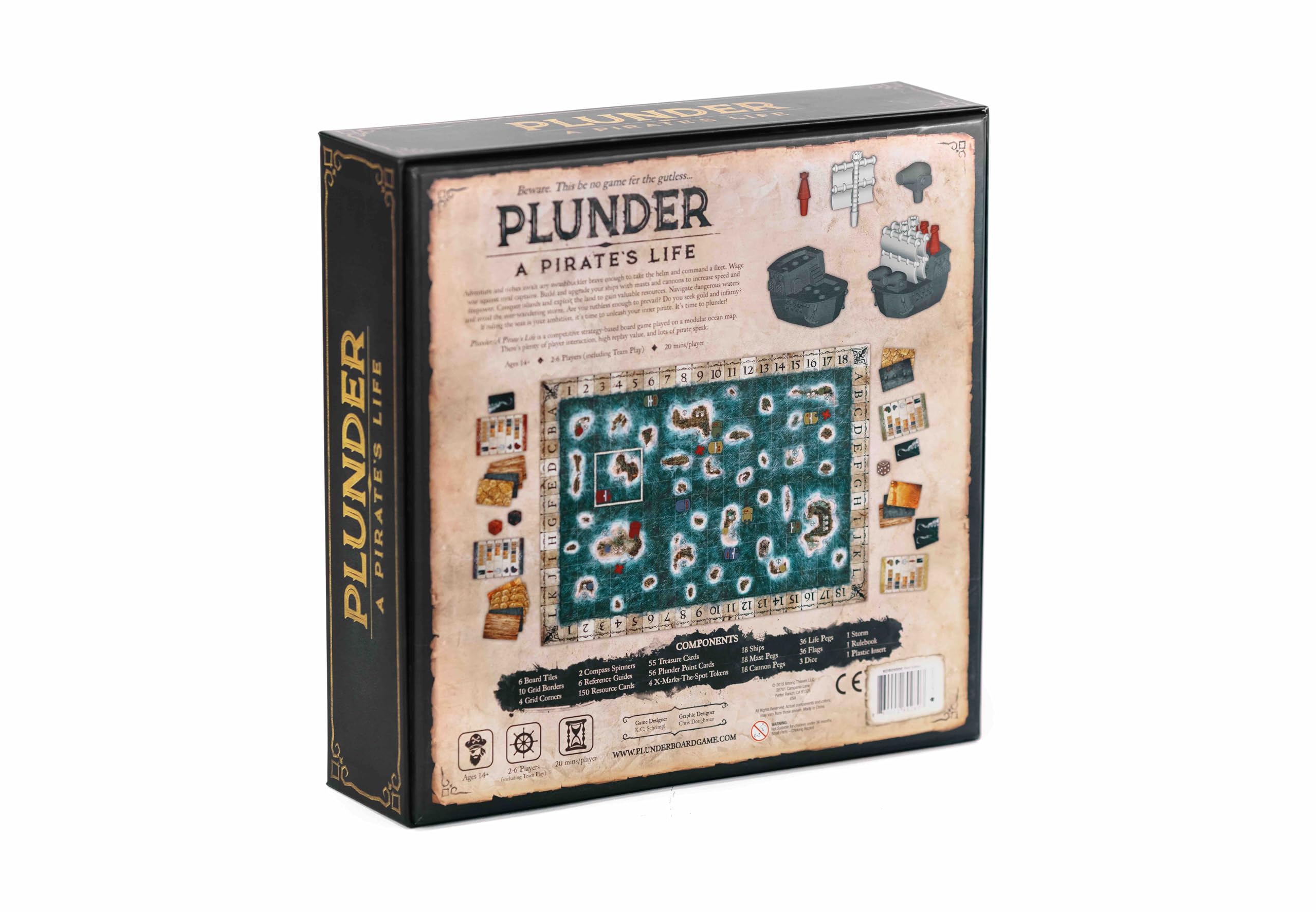 Plunder by Lost Boy Entertainment: comprehensive box contents ready for game night.