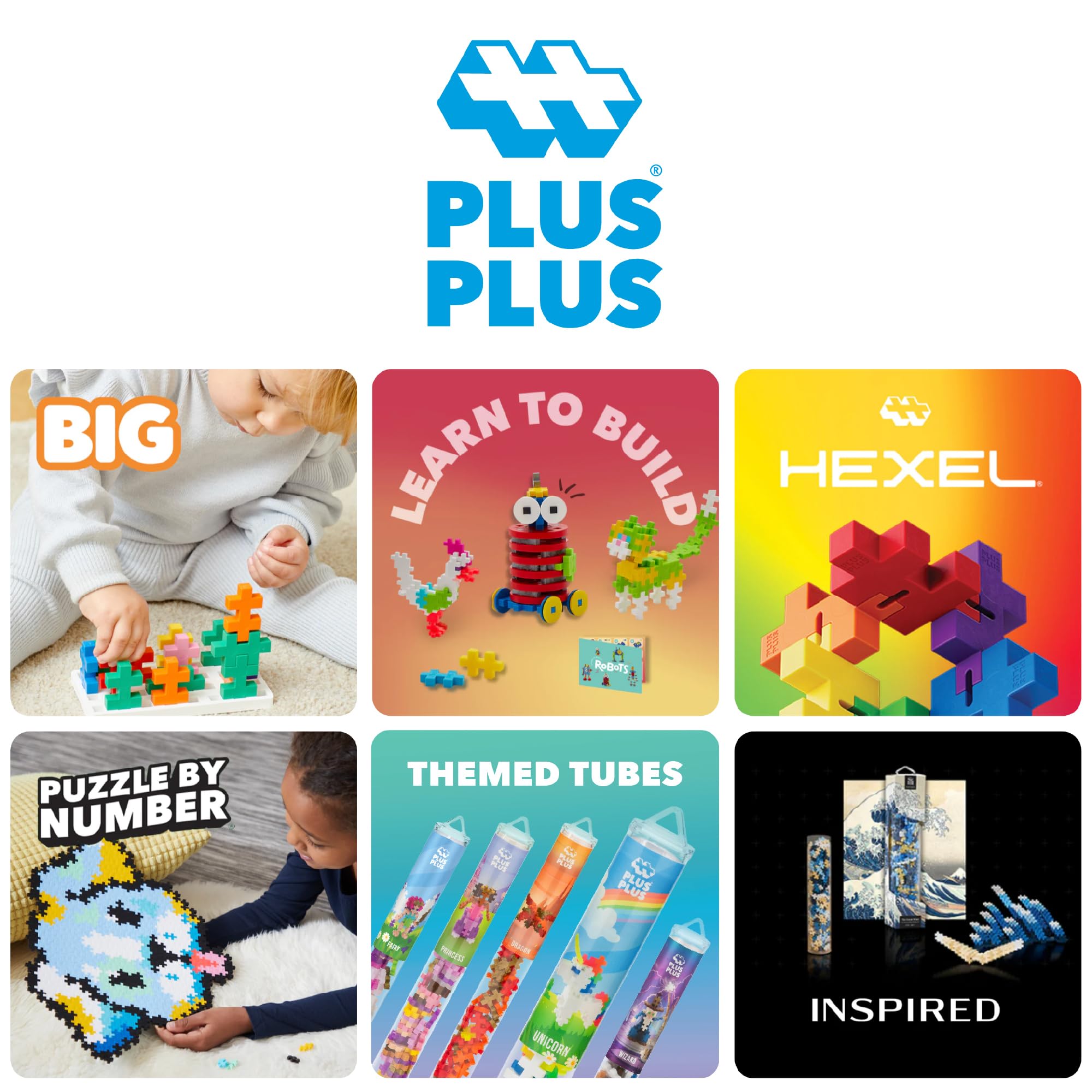 PLUS PLUS ideal-for-ages-5-to-12 blocks support early STEM skills.